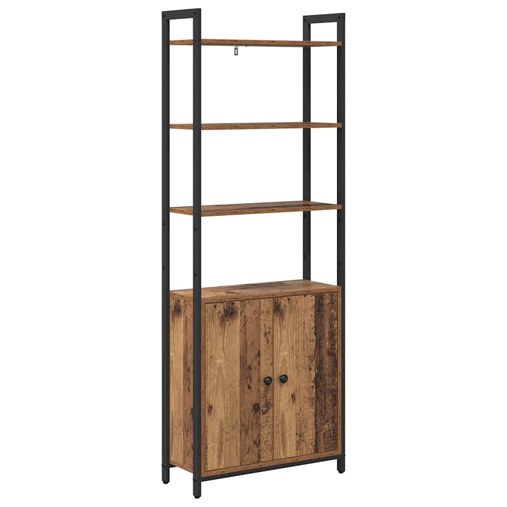 Boekenkast Oud Hout 60 x 24 x 161 cm Bewerkt hout