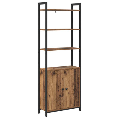 Boekenkast Oud Hout 60 x 24 x 161 cm Bewerkt hout