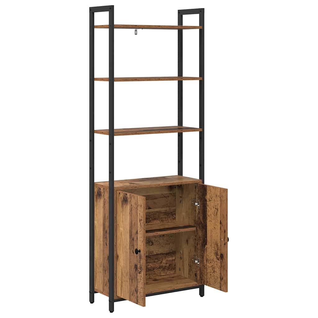 Boekenkast Oud Hout 60 x 24 x 161 cm Bewerkt hout