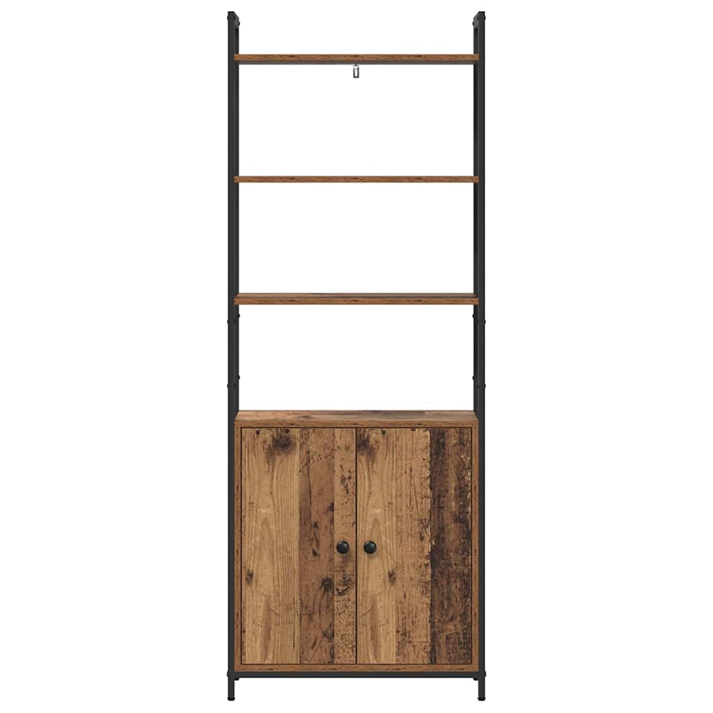 Boekenkast Oud Hout 60 x 24 x 161 cm Bewerkt hout
