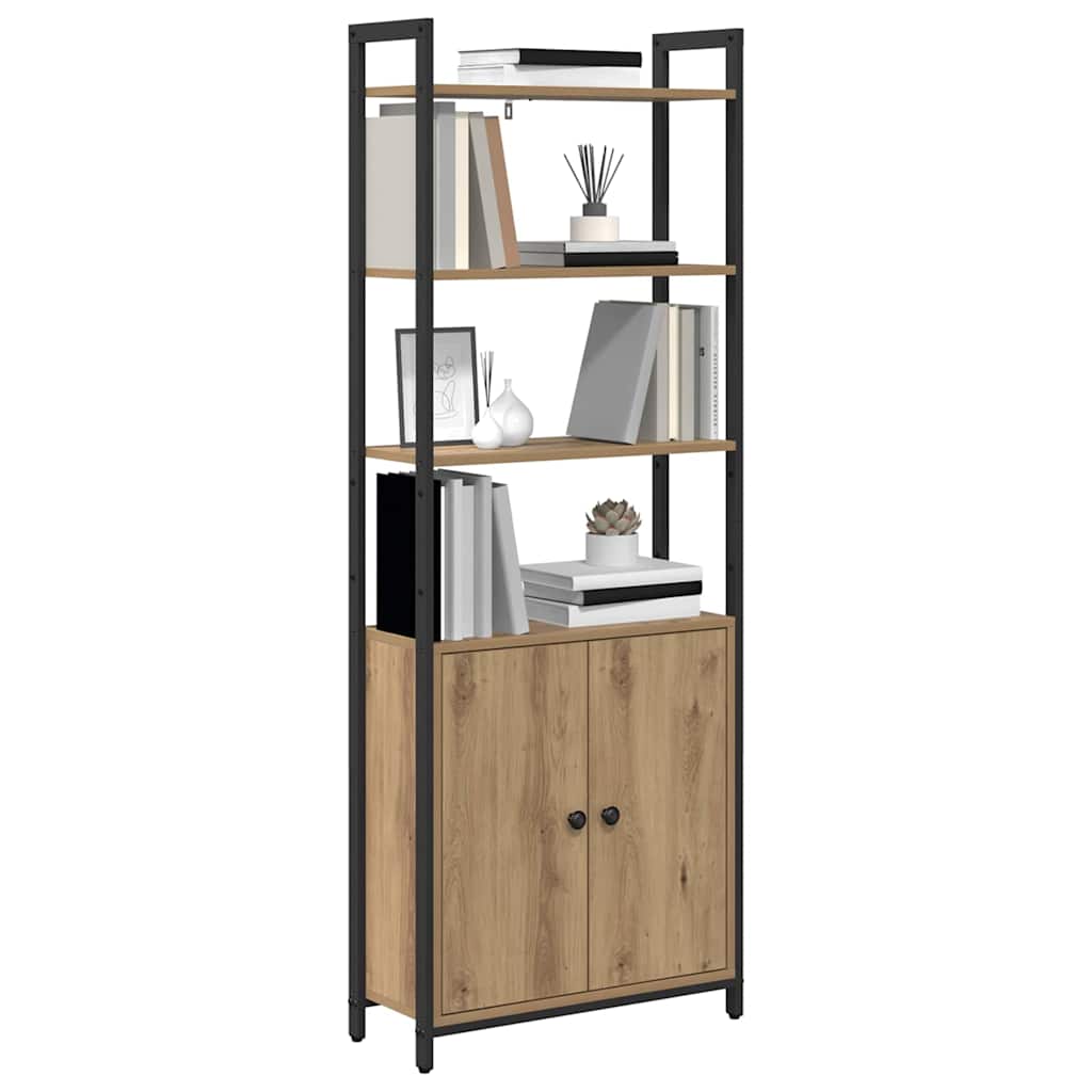 Boekenkast Artisan Eiken 60 x 24 x 161 cm Bewerkt hout
