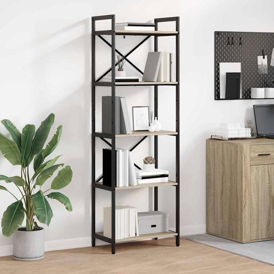 Boekenkast Sonoma Eiken 56 x 34 x 171 cm Bewerkt hout