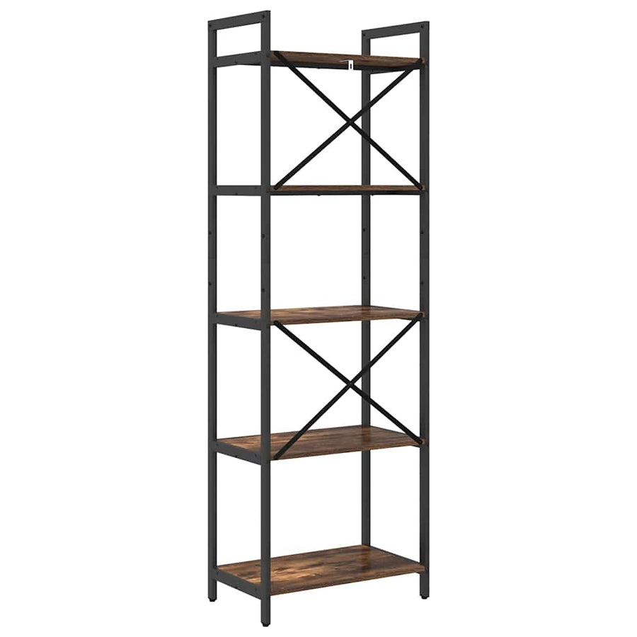 Boekenkast Gerookt eiken 56 x 34 x 171 cm Bewerkt hout
