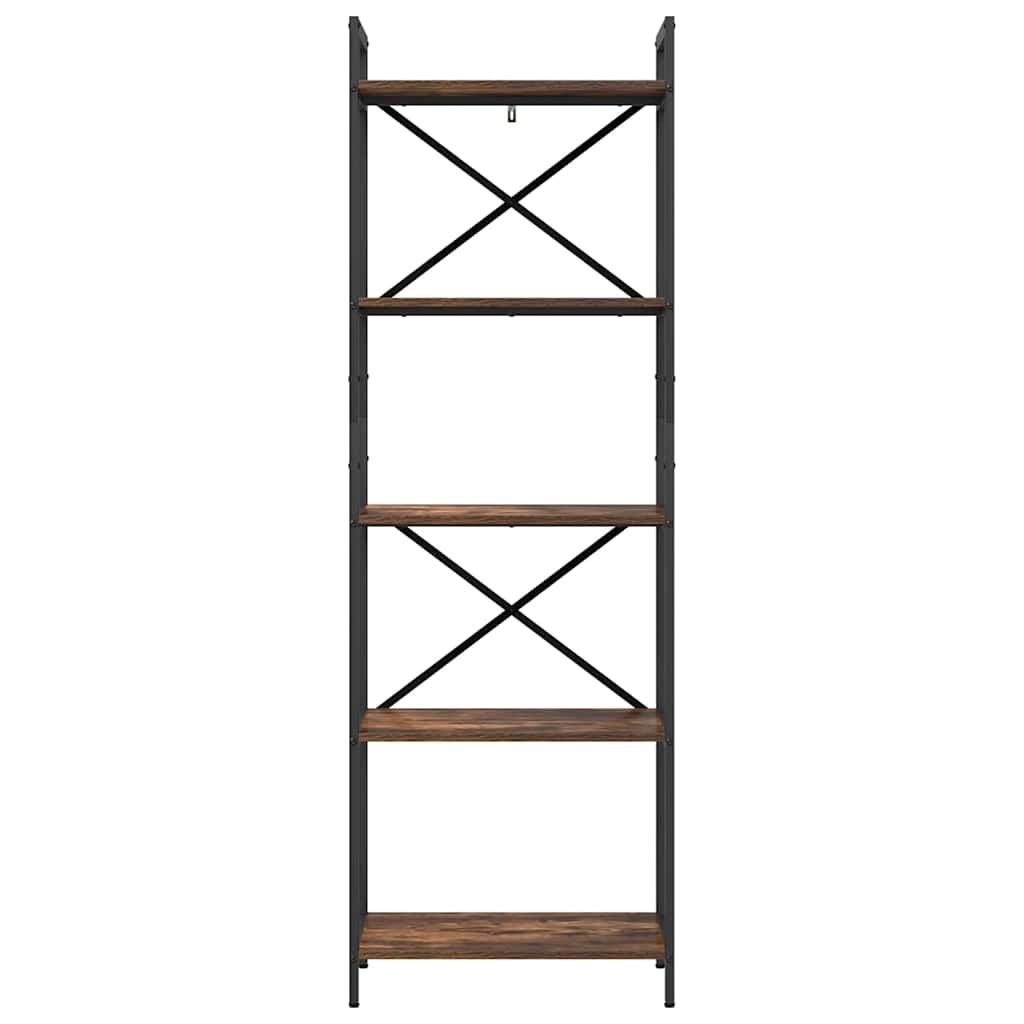 Boekenkast Gerookt eiken 56 x 34 x 171 cm Bewerkt hout