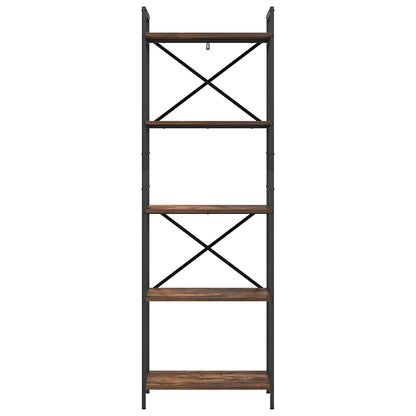 Boekenkast Gerookt eiken 56 x 34 x 171 cm Bewerkt hout