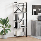 Boekenkast 56x34x171 cm grijs sonoma bewerkt hout