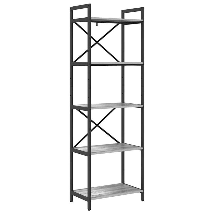 Boekenkast Grijs Sonoma 56 x 34 x 171 cm Bewerkt hout