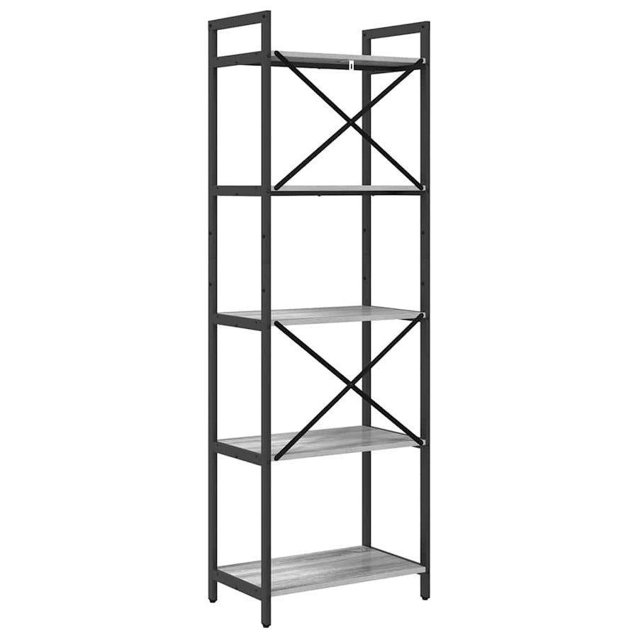 Boekenkast Grijs Sonoma 56 x 34 x 171 cm Bewerkt hout
