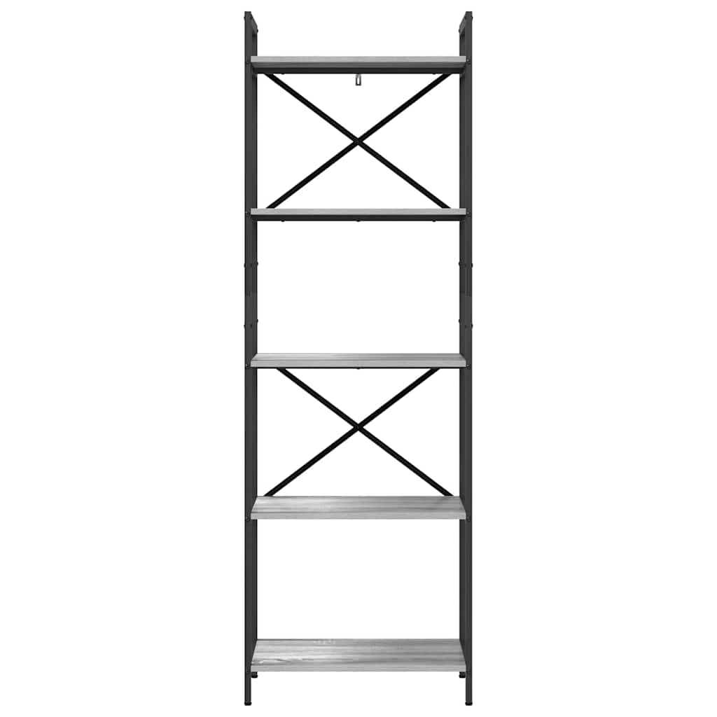 Boekenkast Grijs Sonoma 56 x 34 x 171 cm Bewerkt hout