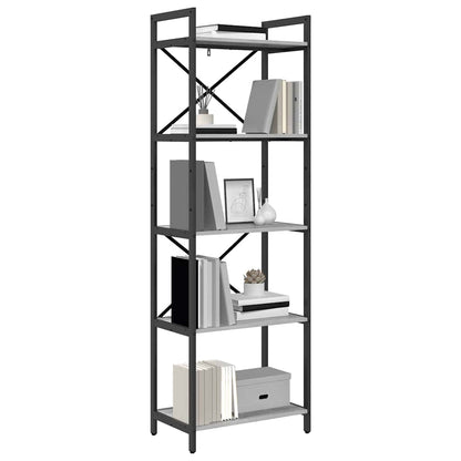 Boekenkast Grijs Sonoma 56 x 34 x 171 cm Bewerkt hout