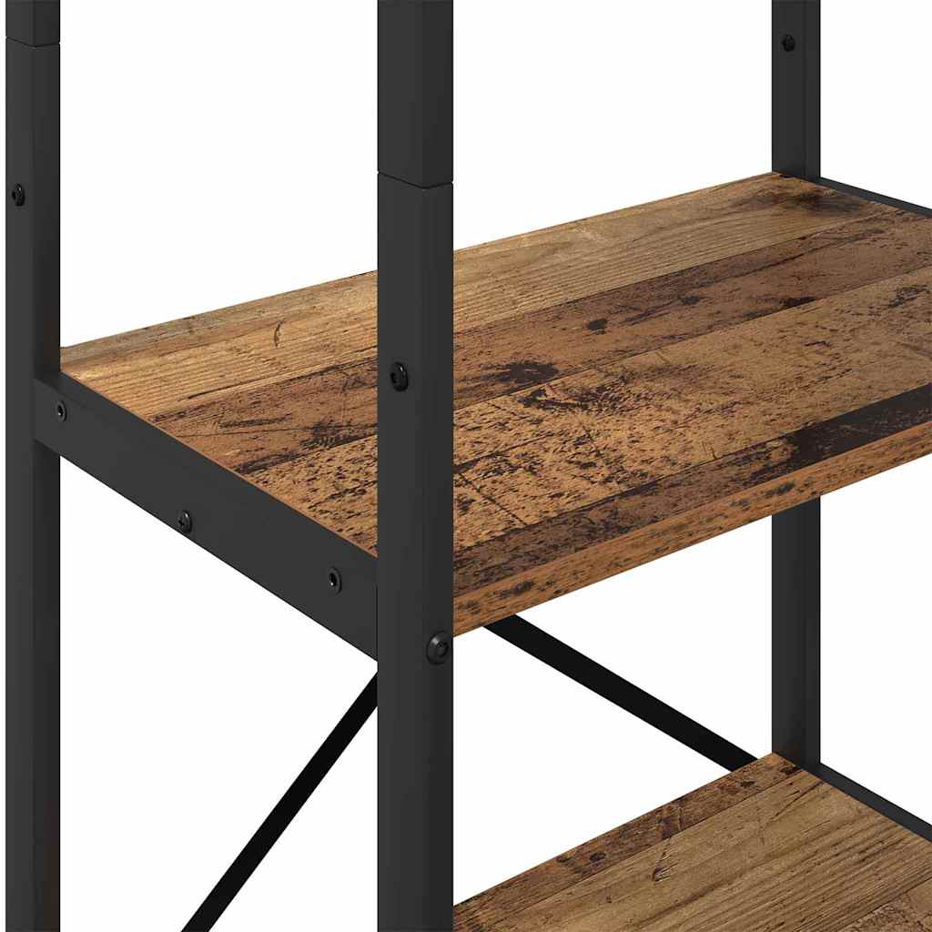 Boekenkast Oud Hout 56 x 34 x 171 cm Bewerkt hout