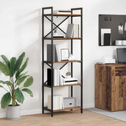 Boekenkast 56x34x171 cm bewerkt hout oud hout