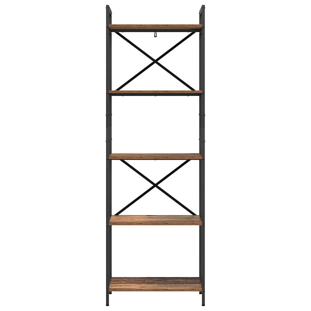 Boekenkast Oud Hout 56 x 34 x 171 cm Bewerkt hout