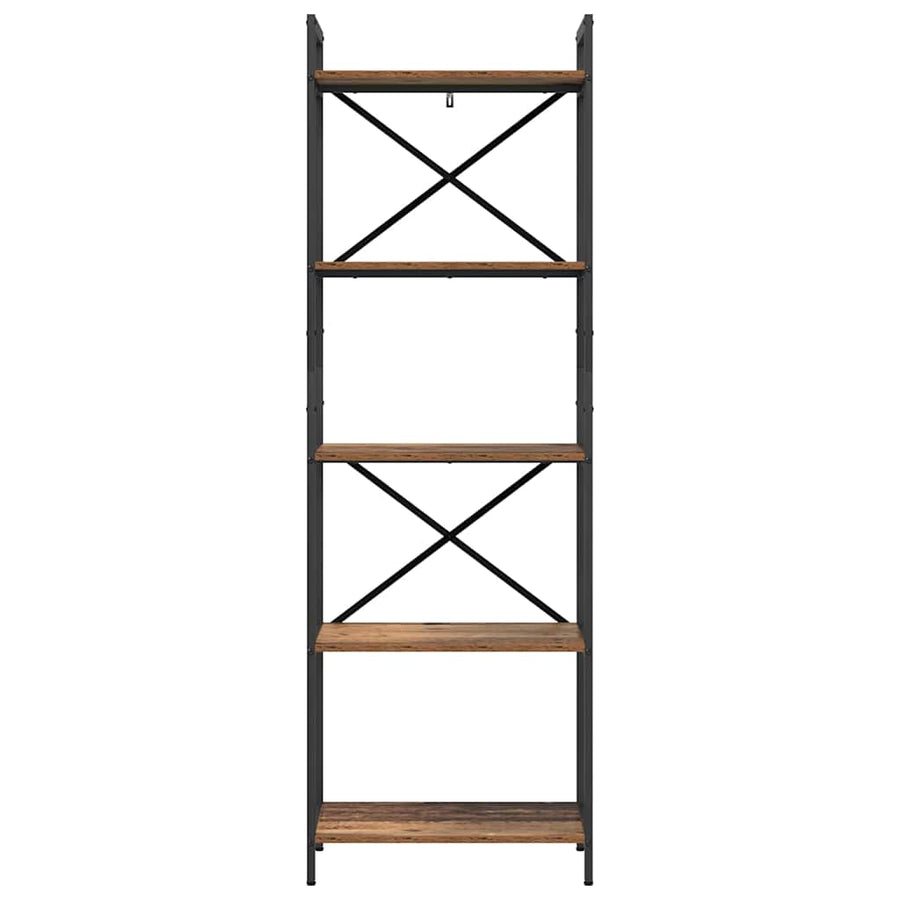 Boekenkast Oud Hout 56 x 34 x 171 cm Bewerkt hout