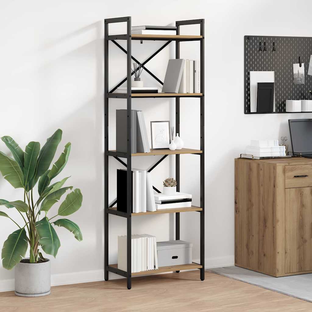 Boekenkast Artisan Eiken 56 x 34 x 171 cm Bewerkt hout
