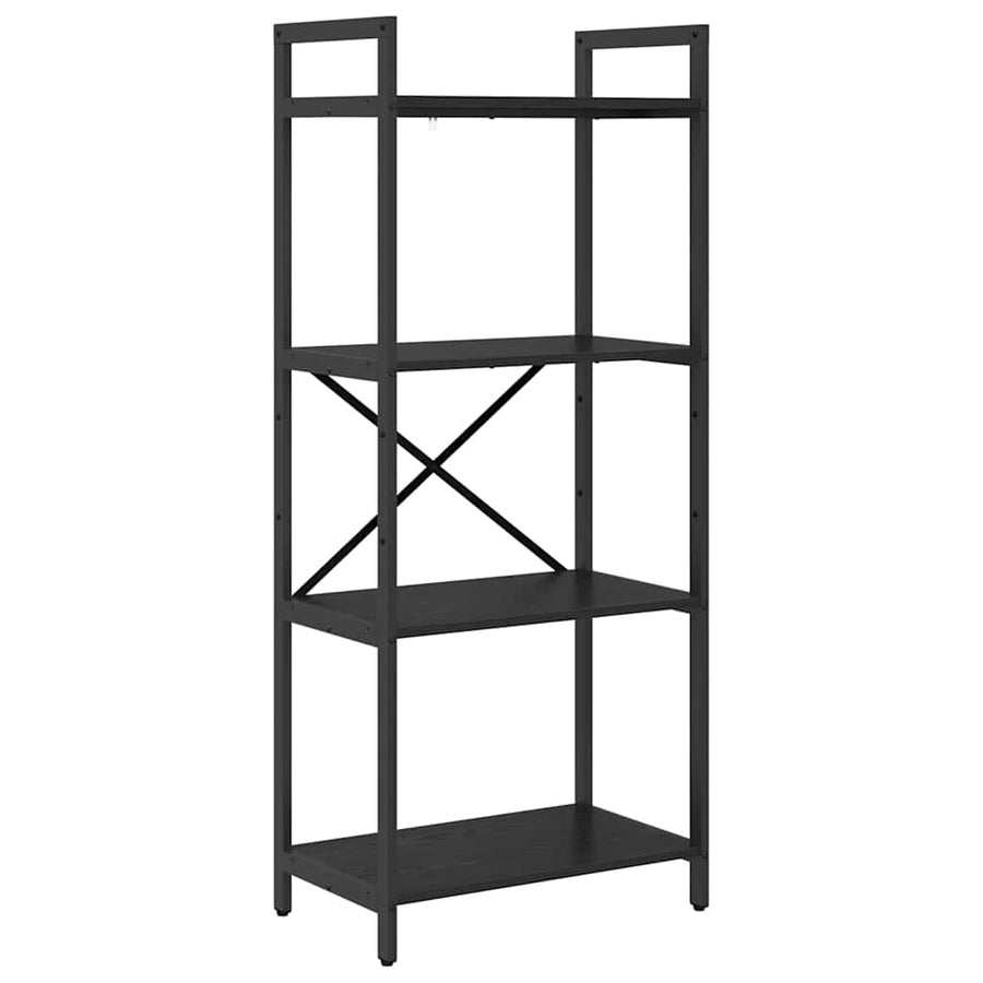 Boekenkast Zwart Eiken 56 x 34 x 133,5 cm Bewerkt hout