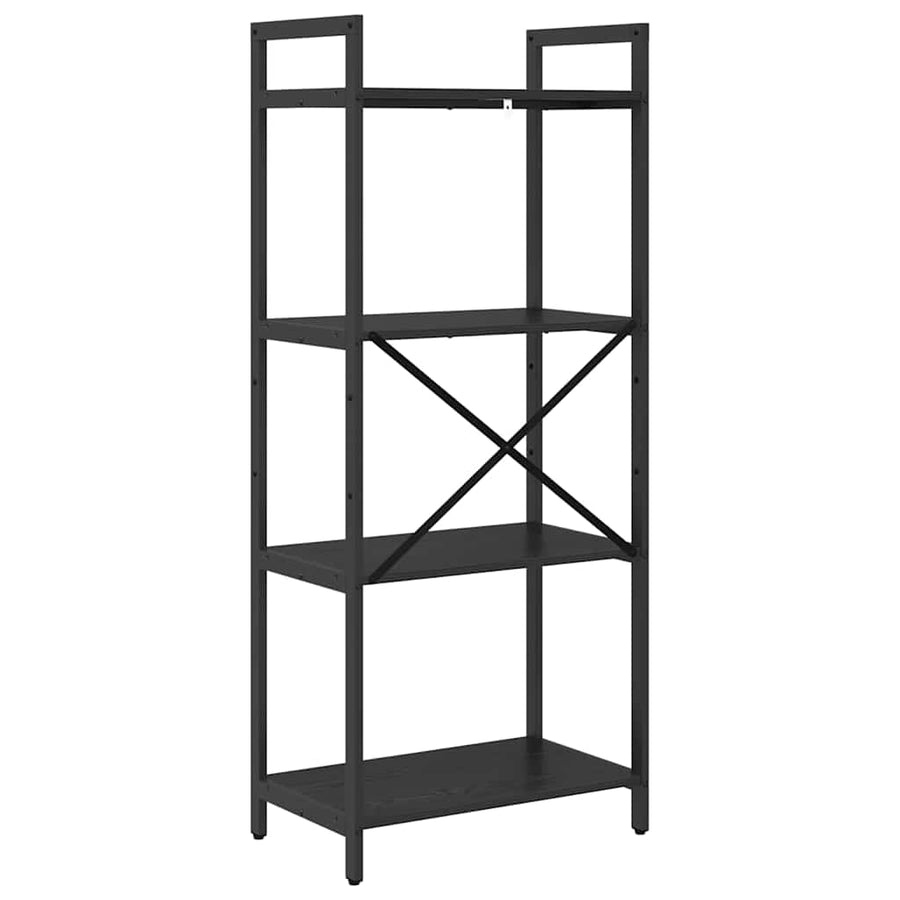 Boekenkast Zwart Eiken 56 x 34 x 133,5 cm Bewerkt hout