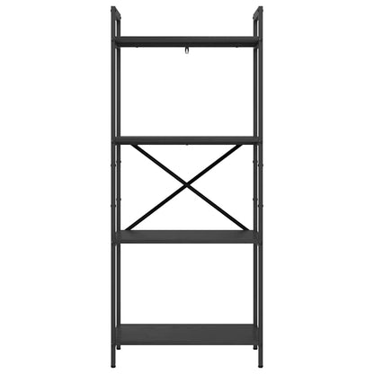 Boekenkast Zwart Eiken 56 x 34 x 133,5 cm Bewerkt hout