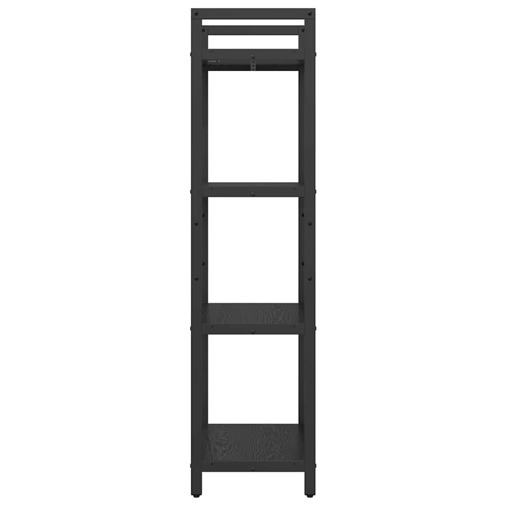 Boekenkast Zwart Eiken 56 x 34 x 133,5 cm Bewerkt hout