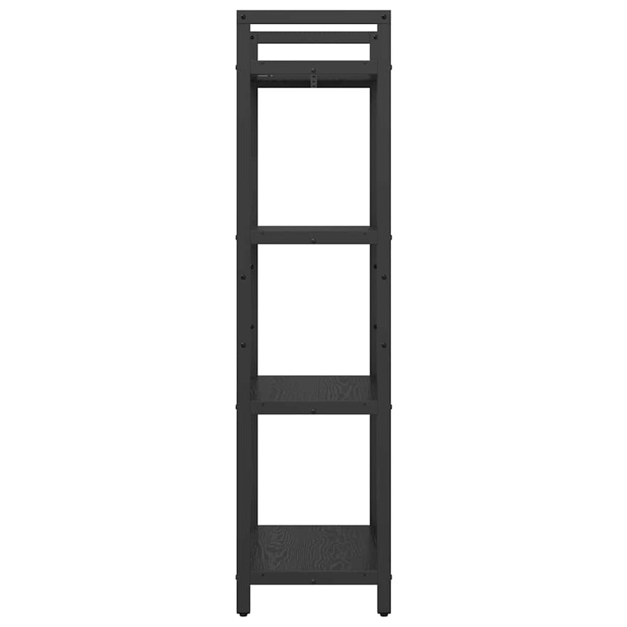 Boekenkast Zwart Eiken 56 x 34 x 133,5 cm Bewerkt hout