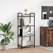 Boekenkast 56x34x133,5 cm bewerkt hout gerookt eiken