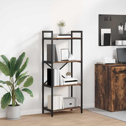 Boekenkast Gerookt eiken 56 x 34 x 133,5 cm Bewerkt hout