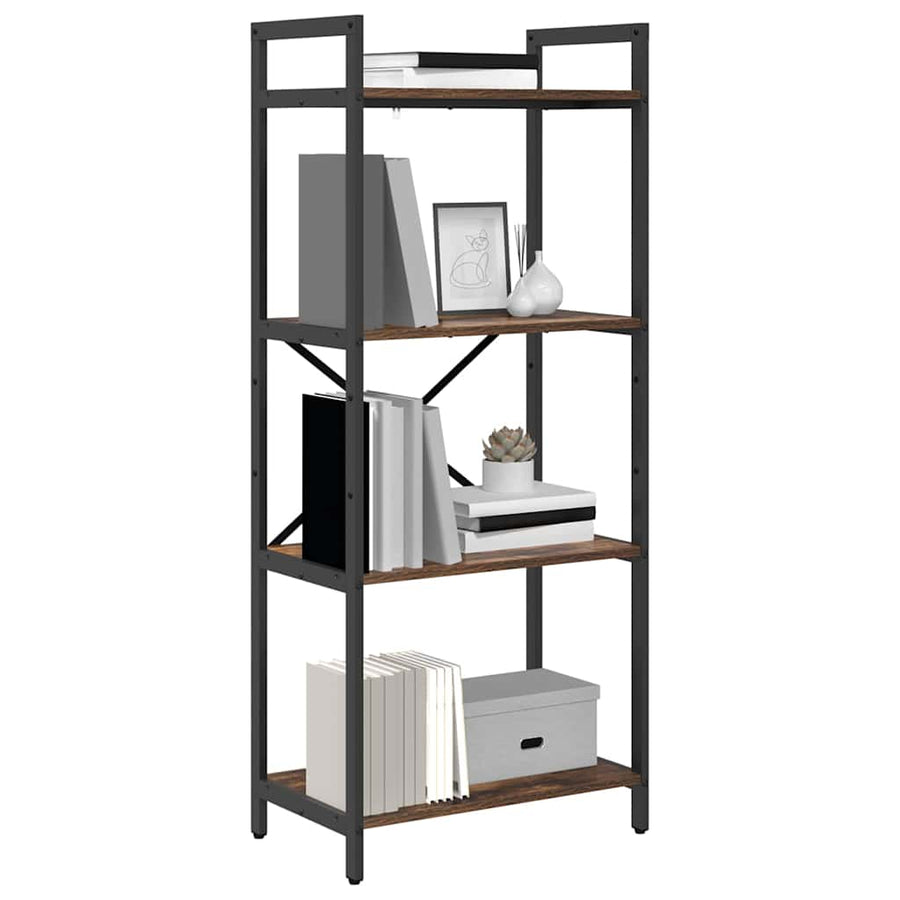 Boekenkast Gerookt eiken 56 x 34 x 133,5 cm Bewerkt hout