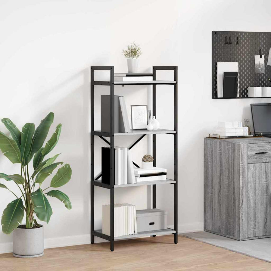 Boekenkast Grijs Sonoma 56 x 34 x 133,5 cm Bewerkt hout