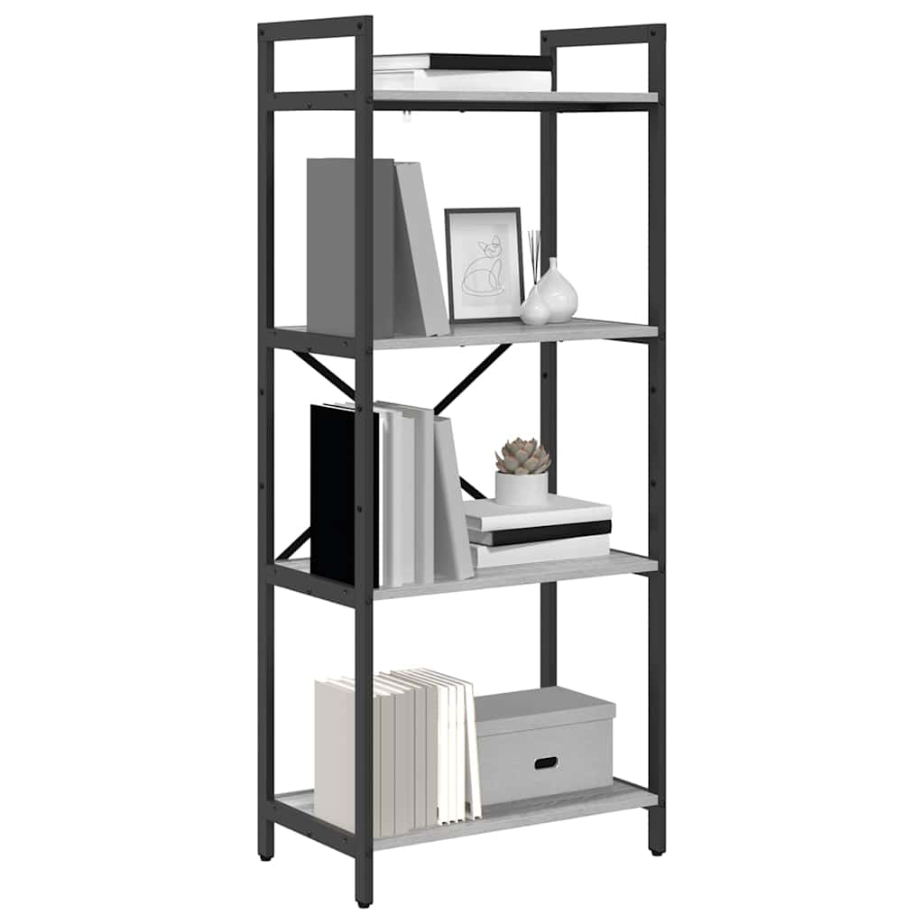 Boekenkast Grijs Sonoma 56 x 34 x 133,5 cm Bewerkt hout