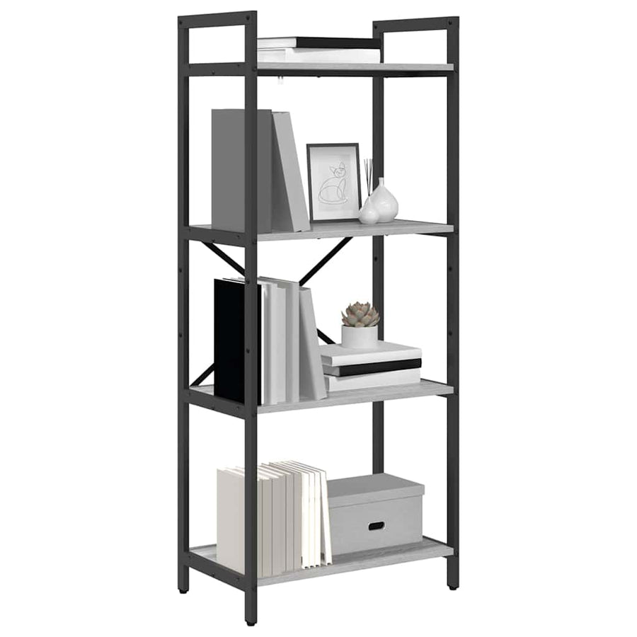 Boekenkast Grijs Sonoma 56 x 34 x 133,5 cm Bewerkt hout