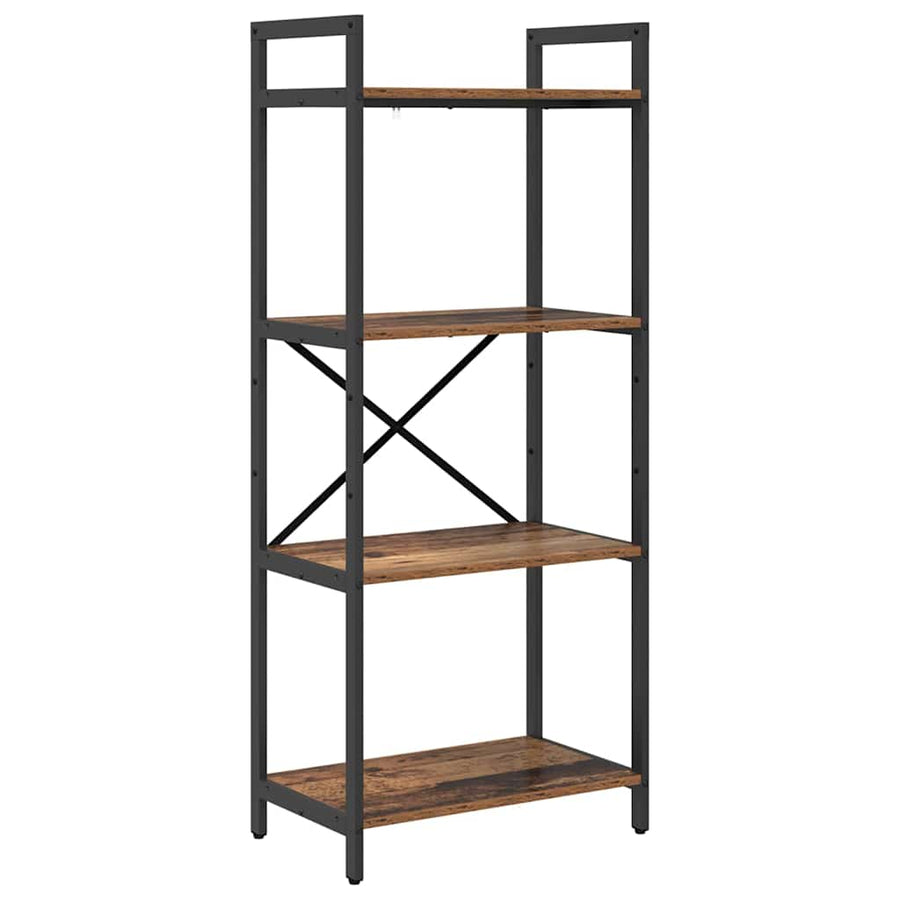 Boekenkast Oud Hout 56 x 34 x 133,5 cm Bewerkt hout