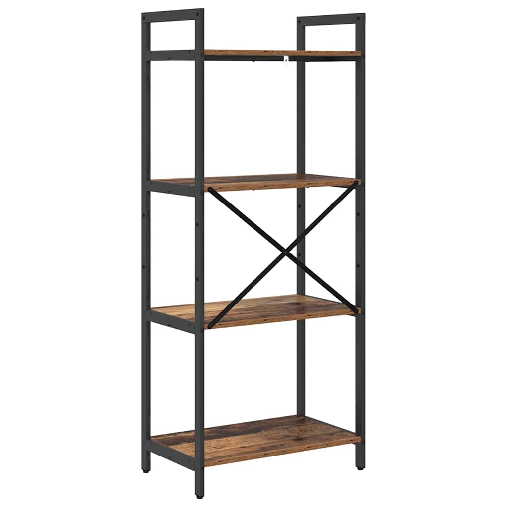 Boekenkast Oud Hout 56 x 34 x 133,5 cm Bewerkt hout