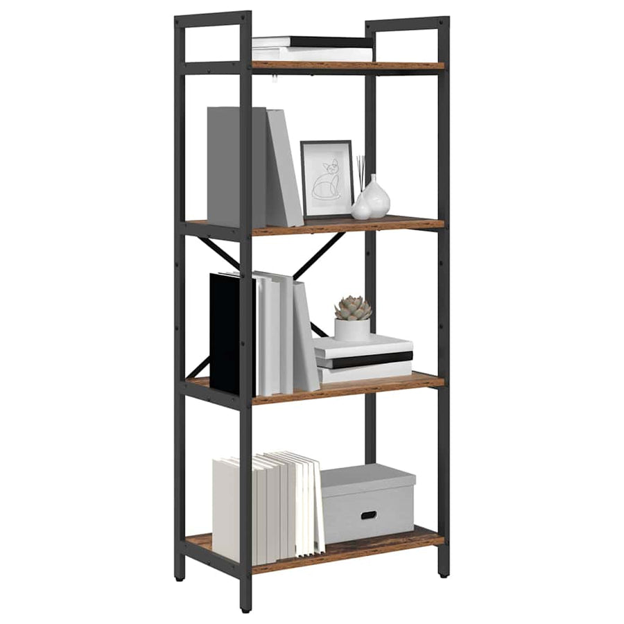 Boekenkast Oud Hout 56 x 34 x 133,5 cm Bewerkt hout