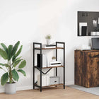 Boekenkast 56x34x96 cm gerookt eiken bewerkt hout