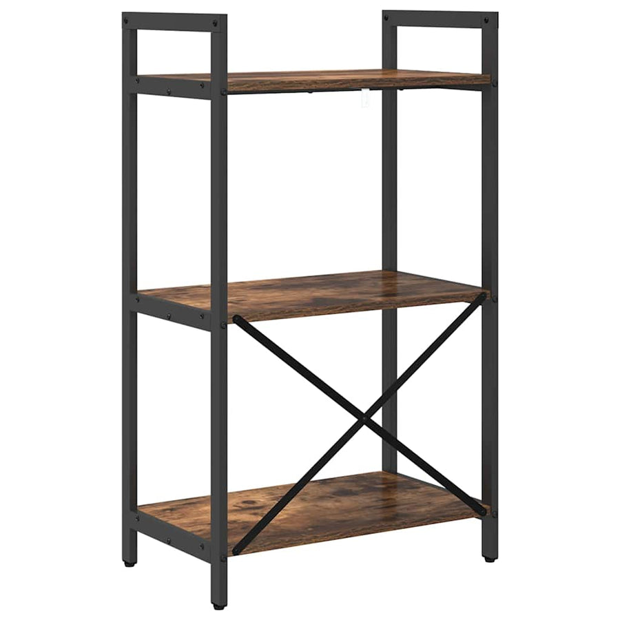 Boekenkast Gerookt eiken 56 x 34 x 96 cm Bewerkt hout