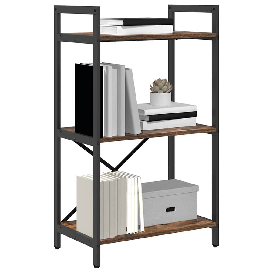Boekenkast Gerookt eiken 56 x 34 x 96 cm Bewerkt hout