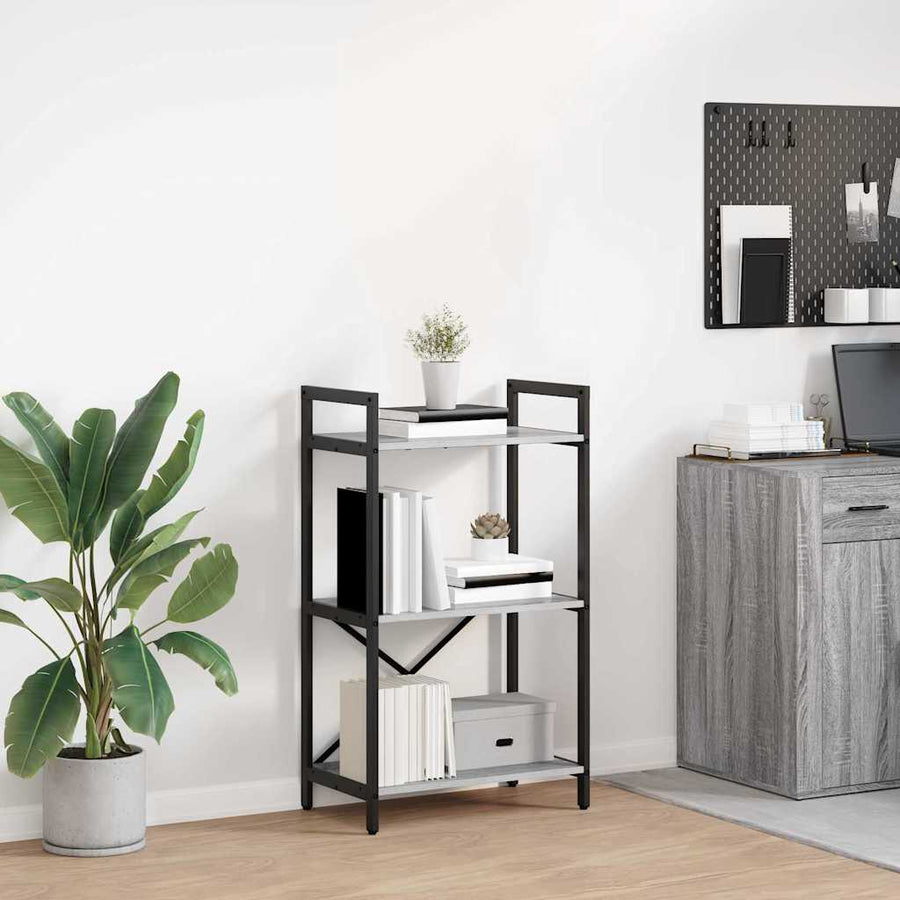 Boekenkast Grijs Sonoma 56 x 34 x 96 cm Bewerkt hout