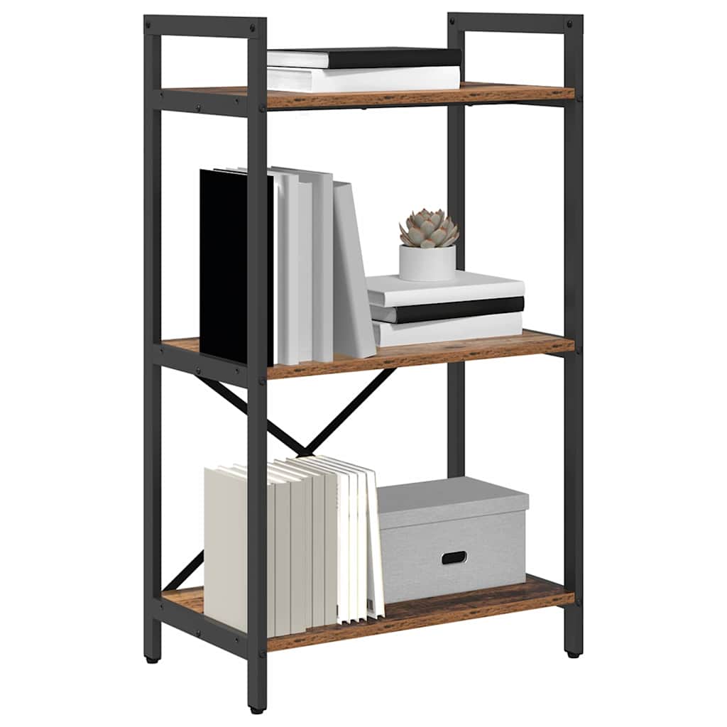 Boekenkast Oud Hout 56 x 34 x 96 cm Bewerkt hout