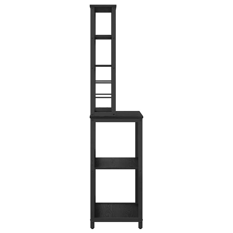 Keukenplank Zwart Eiken 60 x 40 x 168 cm Bewerkt hout