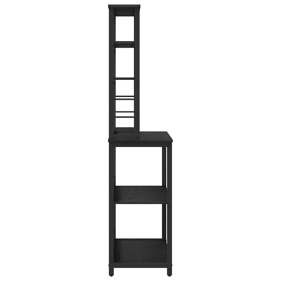Keukenplank Zwart Eiken 80 x 40 x 168 cm Bewerkt hout