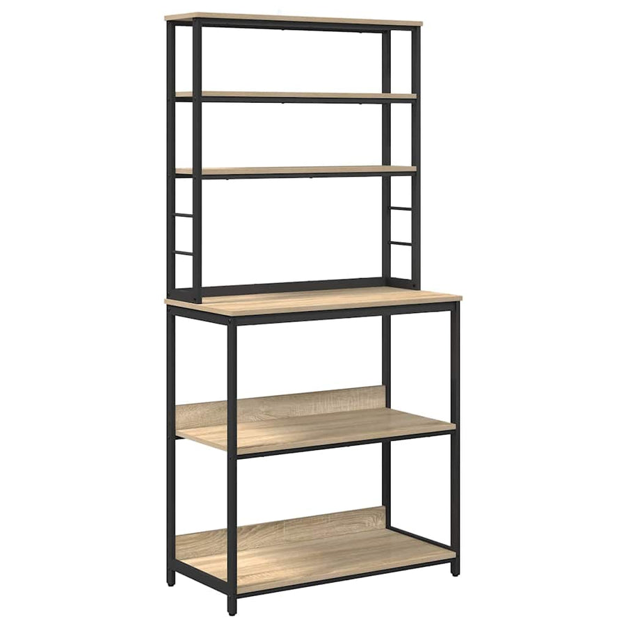 Keukenplank Sonoma Eiken 80 x 40 x 168 cm Bewerkt hout