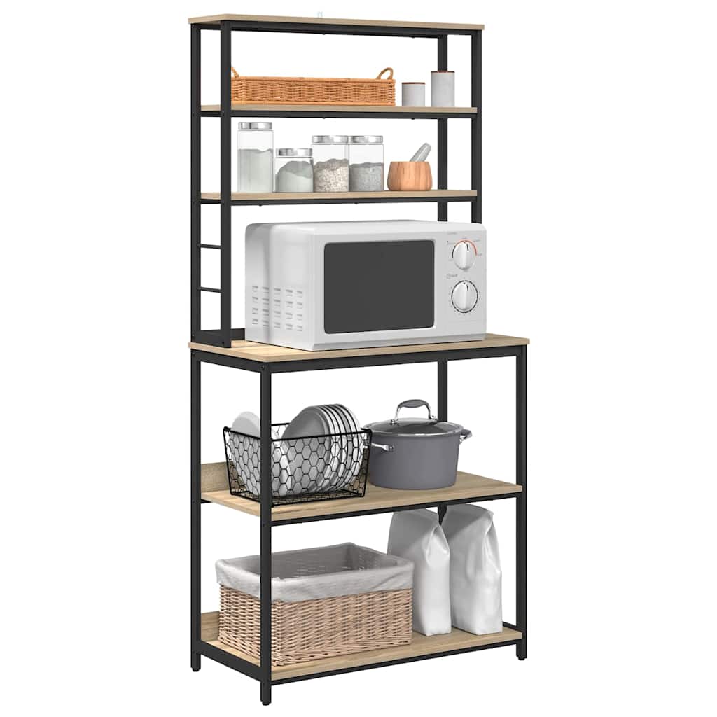 Keukenplank Sonoma Eiken 80 x 40 x 168 cm Bewerkt hout