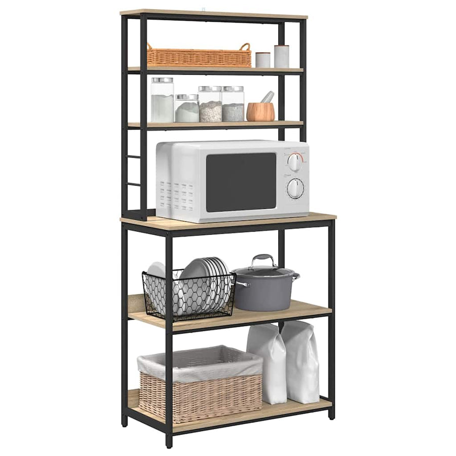 Keukenplank Sonoma Eiken 80 x 40 x 168 cm Bewerkt hout