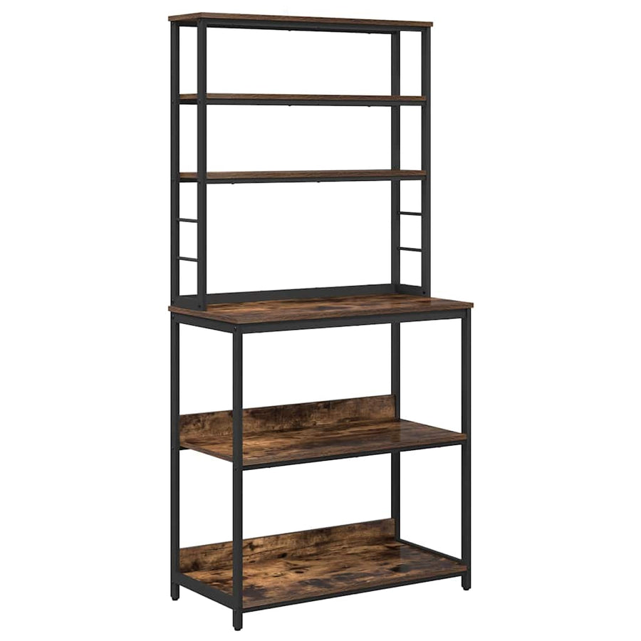 Keukenplank Gerookt eiken 80 x 40 x 168 cm Bewerkt hout