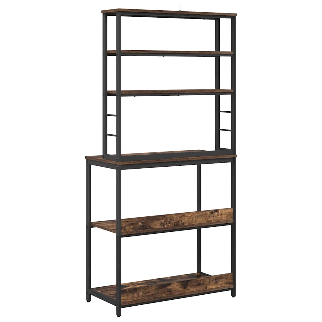 Keukenplank Gerookt eiken 80 x 40 x 168 cm Bewerkt hout