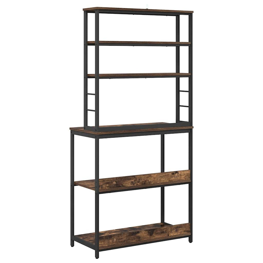 Keukenplank Gerookt eiken 80 x 40 x 168 cm Bewerkt hout