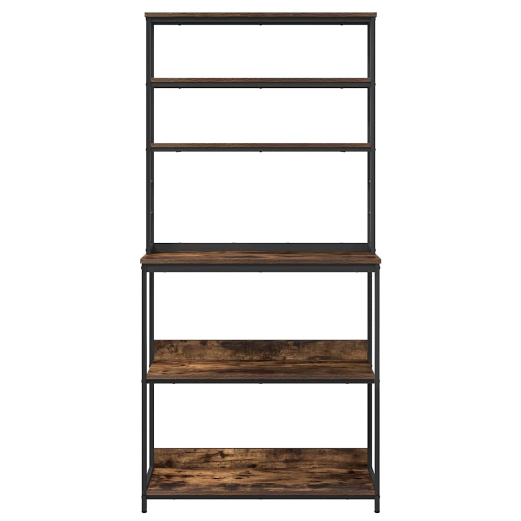 Keukenplank Gerookt eiken 80 x 40 x 168 cm Bewerkt hout