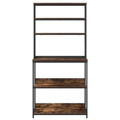 Keukenplank Gerookt eiken 80 x 40 x 168 cm Bewerkt hout