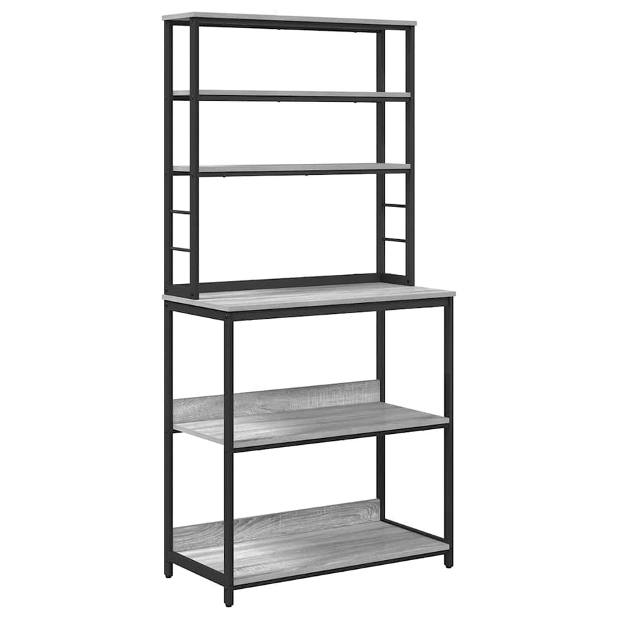 Keukenplank Grijs Sonoma 80 x 40 x 168 cm Bewerkt hout