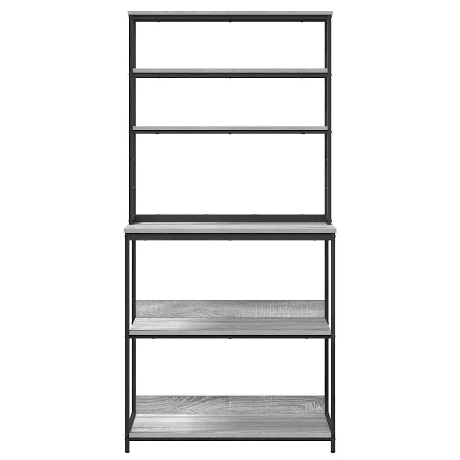 Keukenplank Grijs Sonoma 80 x 40 x 168 cm Bewerkt hout